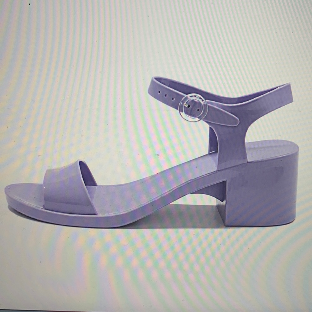 American apparel Los Angeles apparel PVC jelly sandal open toe ankle strap